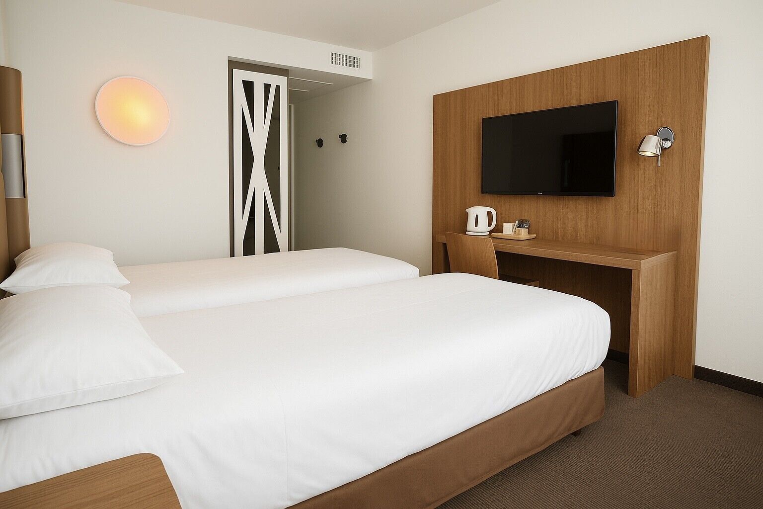 next generation, room, 2 single beds | individually furnished, desk, blackout curtains, soundproofing