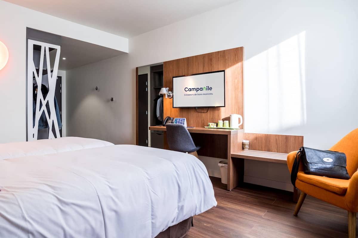 next generation, room, 2 single beds | desk, laptop workspace, blackout curtains, soundproofing