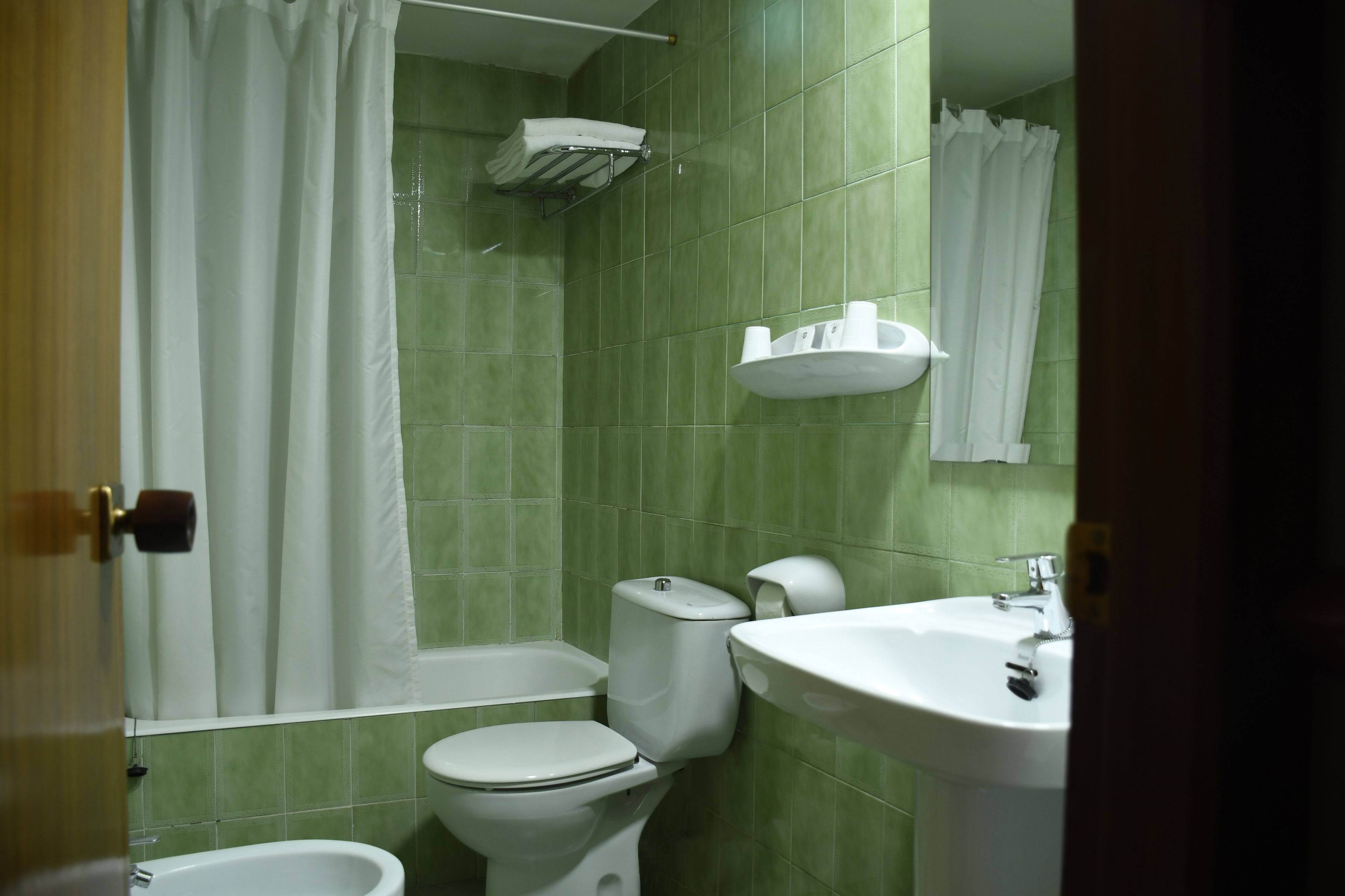 bathtub, free toiletries, hair dryer, bidet