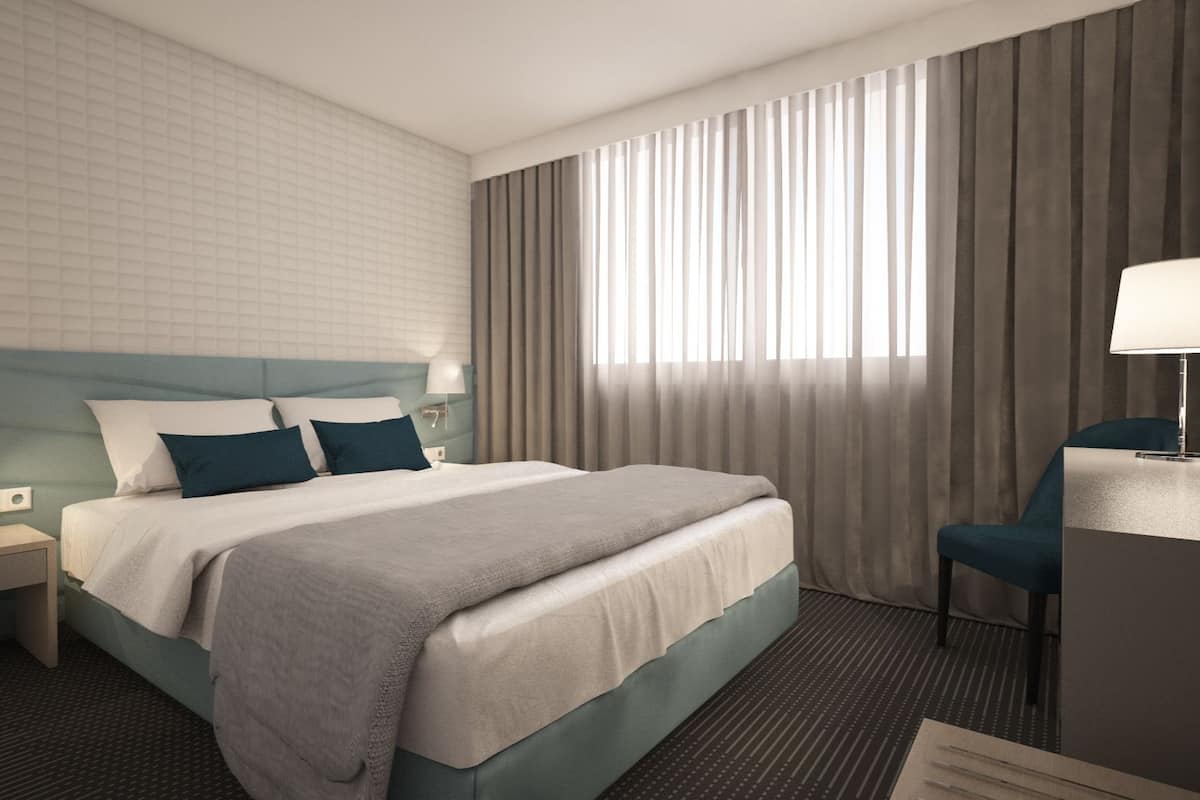 In-room safe, laptop workspace, soundproofing