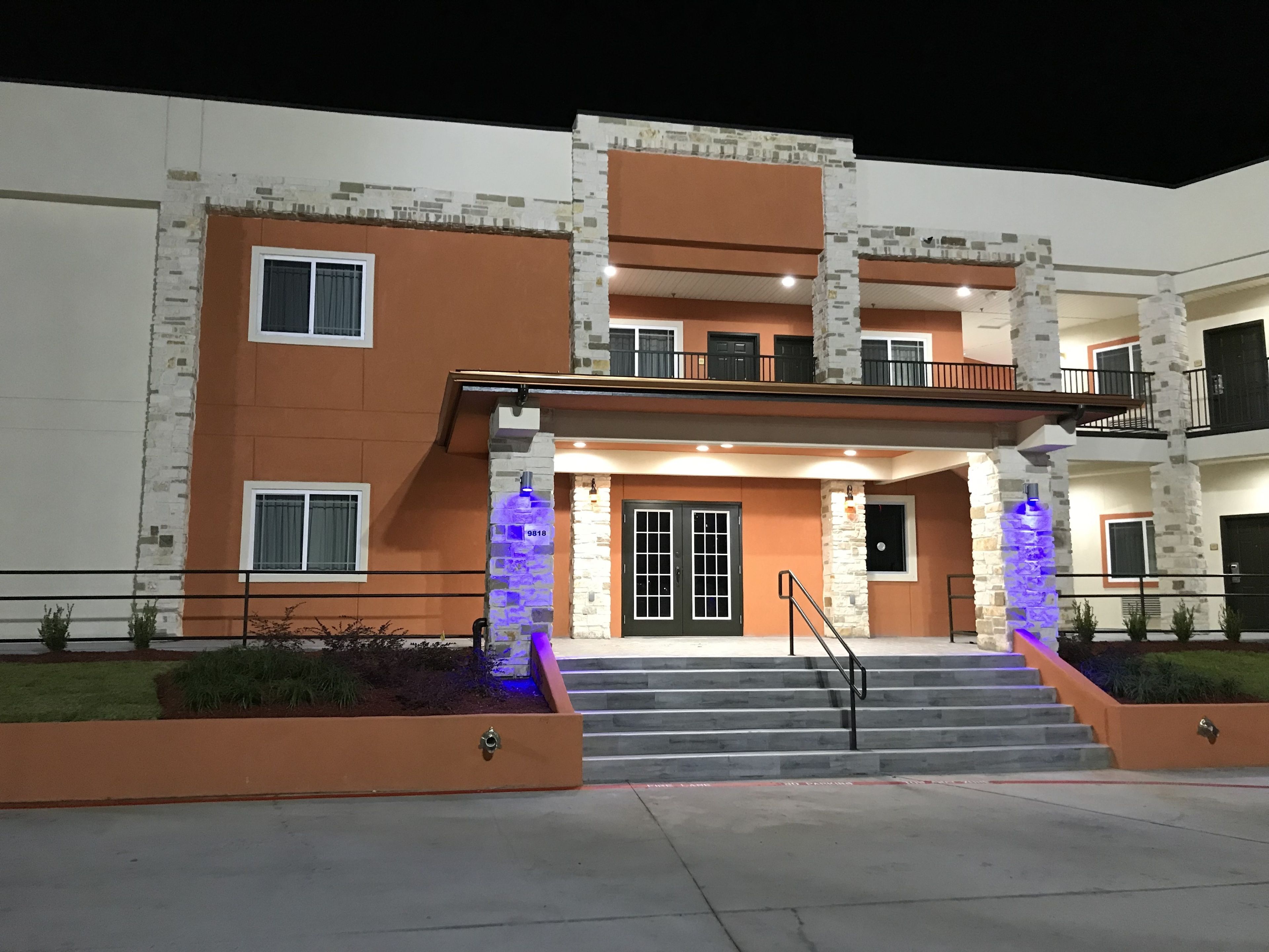 front of property – evening/night