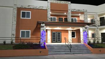 Front of property – evening/night