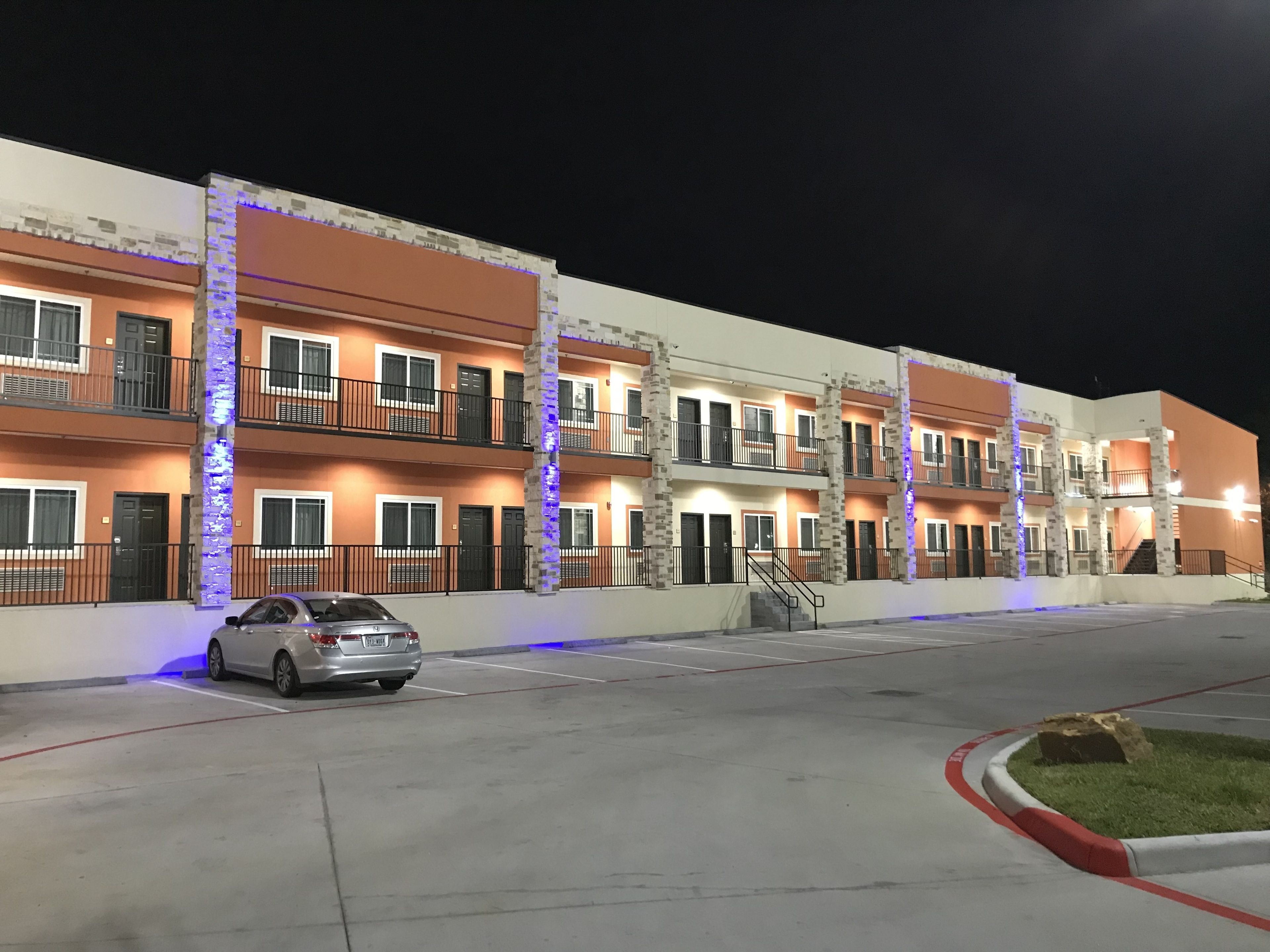 front of property – evening/night