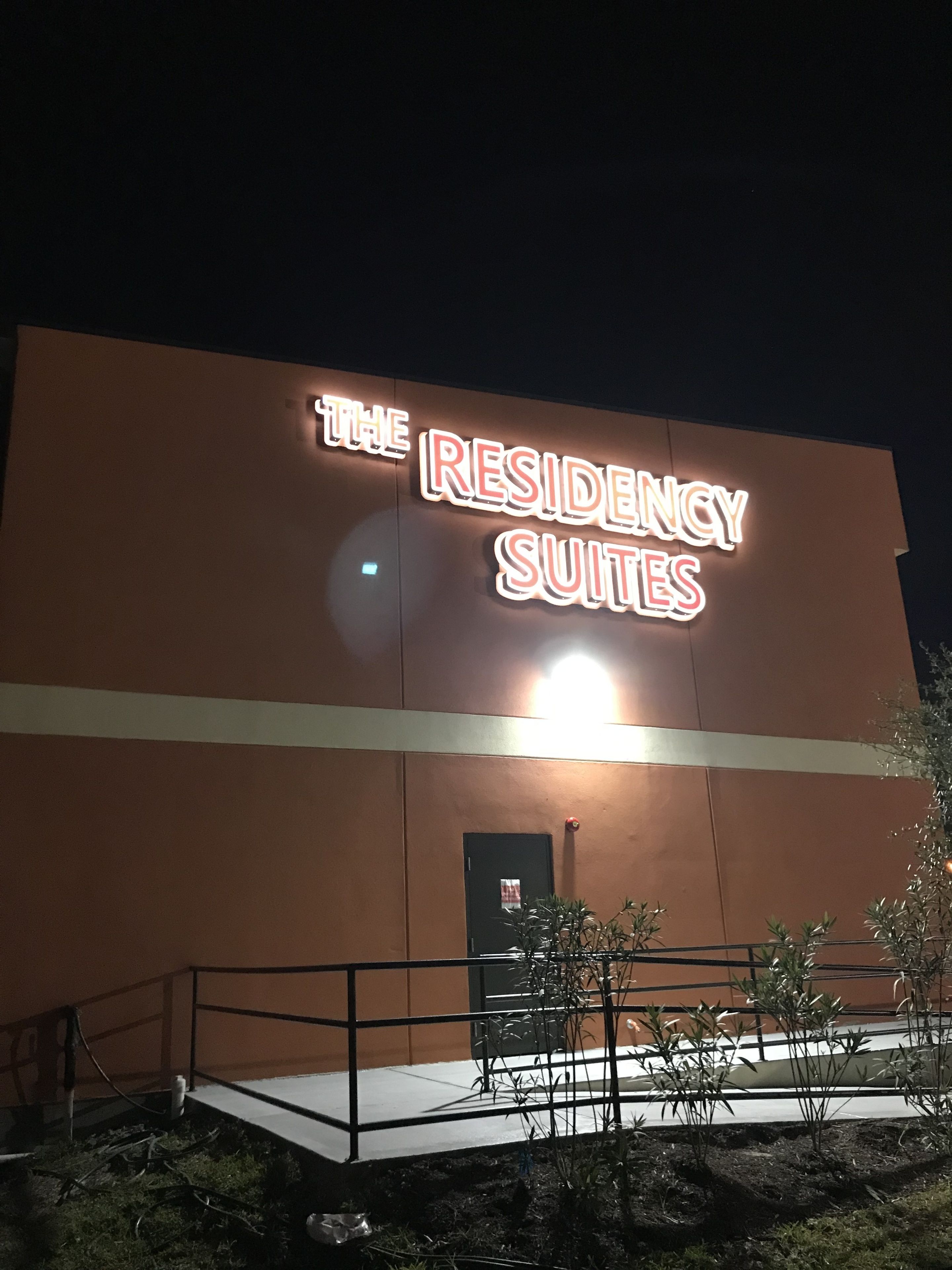 front of property – evening/night