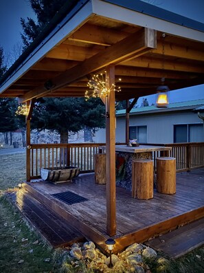Cabin phong cách cổ điển, nhiều giường, không hút thuốc, quang cảnh núi | Hiên