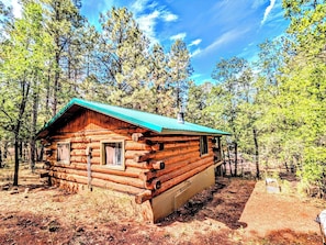 Exterior - Charming Log Cabin in Tall Pines w/ Large Deck (Pinetop-Lakeside)