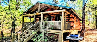 Charming Log Cabin in Tall Pines w/ Large Deck
