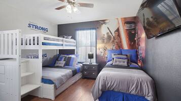 8 chambres, coffre-fort, fer et planche à repasser