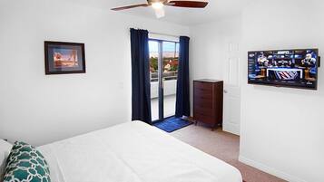 1 bedroom, blackout curtains, iron/ironing board, free WiFi