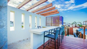 Outdoor dining - Great 1 Bedroom Studio at Las Brisas by BRIC Vacation Rentals in Playa del Carmen (Playa del Carmen)