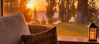 Beachfront 6BR Tahoe Retreat — Private Hot Tub, Kayaks & Stunning Lake Views