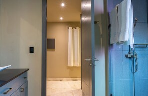 Shower, hair dryer, towels - Super Spacious and Luxury condo at Budget pricing by BRIC Vacation Rentals (Playa del Carmen)