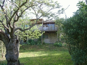 The house seen from the field