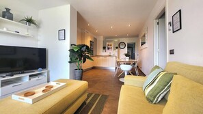 Télévision, lecteur de DVD, livres, vidéothèque