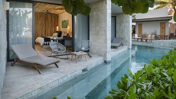 Beachfront Swim up | 1 Schlafzimmer, hochwertige Bettwaren, Daunenbettdecken