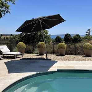 Piscine extérieure, piscine chauffée