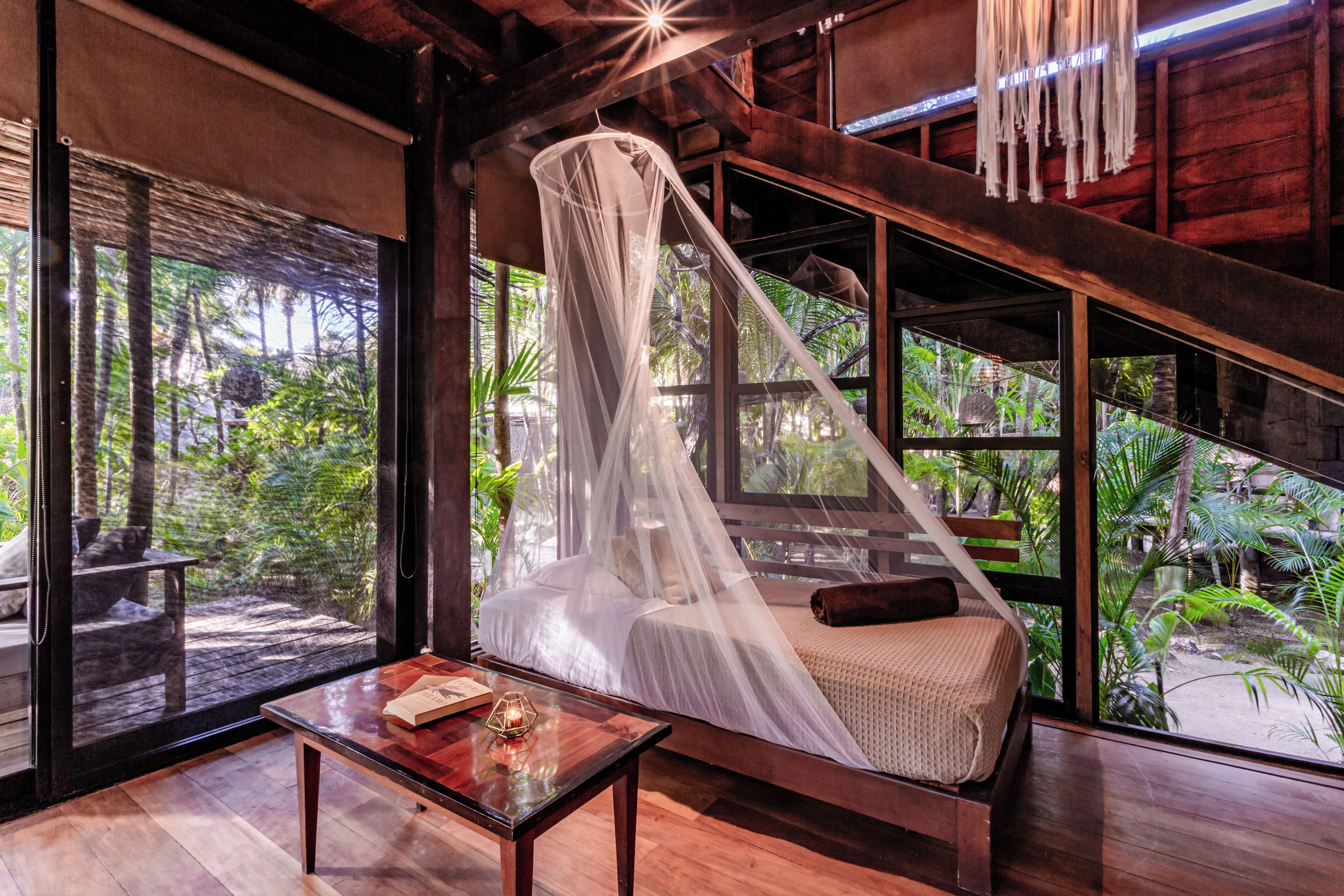 Bungalow – deluxe, 1 kingsize-seng med sovesofa, ikke-røyk, hageutsikt | Utsikt fra rommet