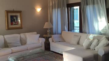 Televisión, reproductor de DVD, libros, estéreo