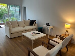 TV, fireplace, DVD player, stereo