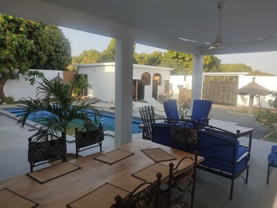 Luxury villa with swimming pool and garden at Ngaparou between Saly and La Somone Senegal