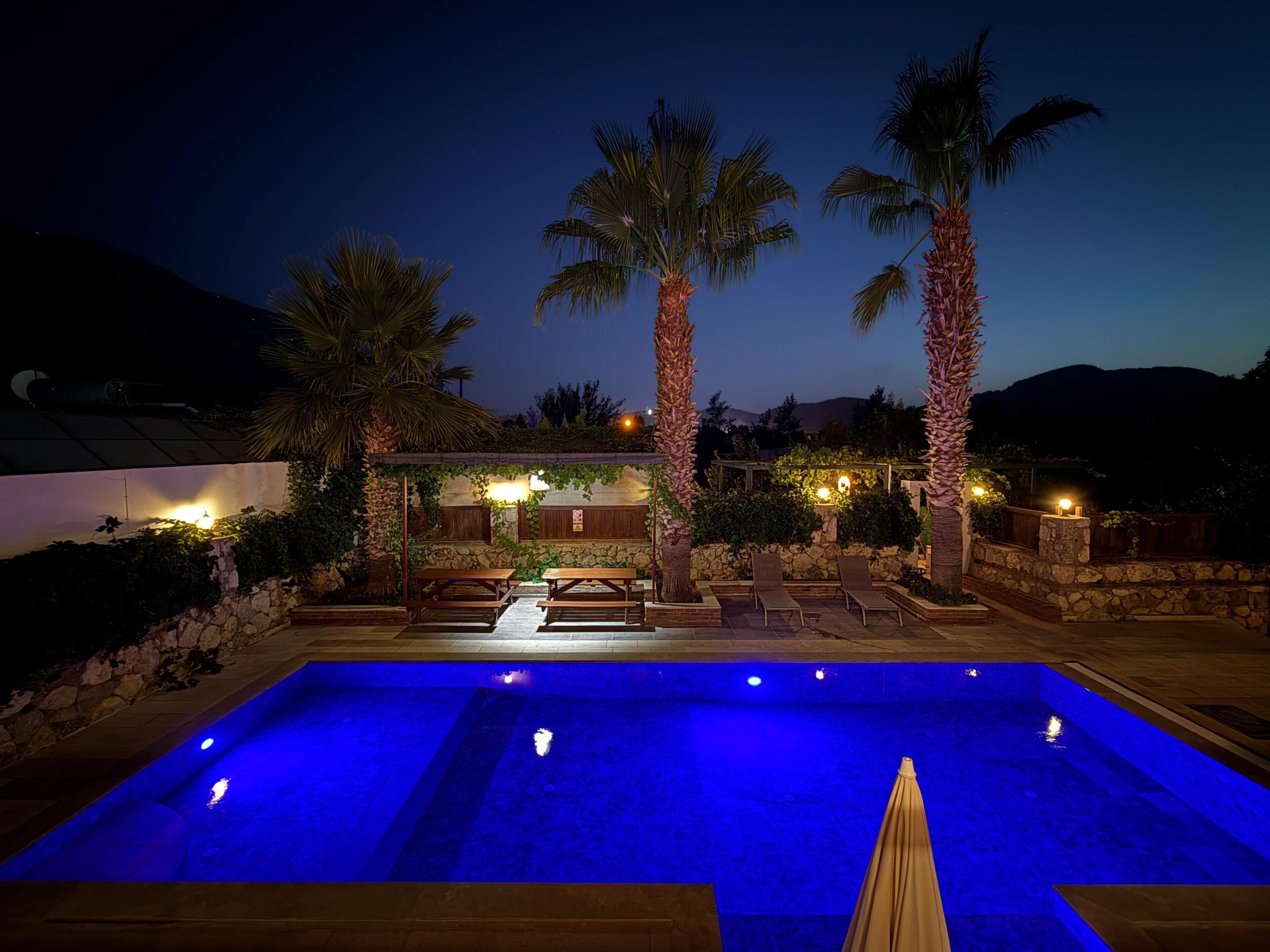 Et oppvarmet basseng