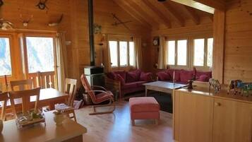 Smart TV, fireplace, DVD player, ping pong