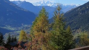 A mountain landscape with snow-capped peaks and a valley. - 5 star chalet with stunning views, top location, free Wi-Fi, ski-in-ski-out (Bellwald)