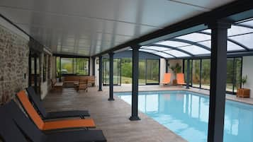 Indoor pool, a heated pool