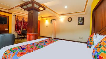 Quarto premium | 1 quarto, roupas de cama premium, camas com colchões pillow-top