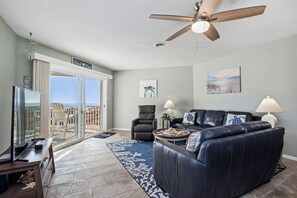 TV, lettore DVD, libri