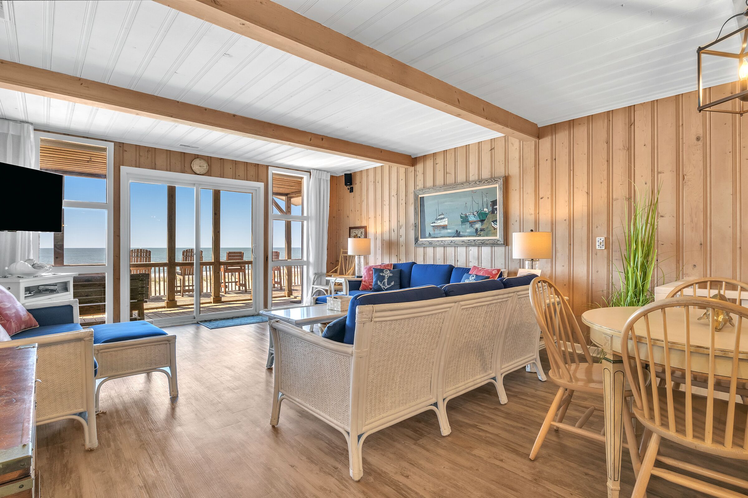 TV, DVD player, books