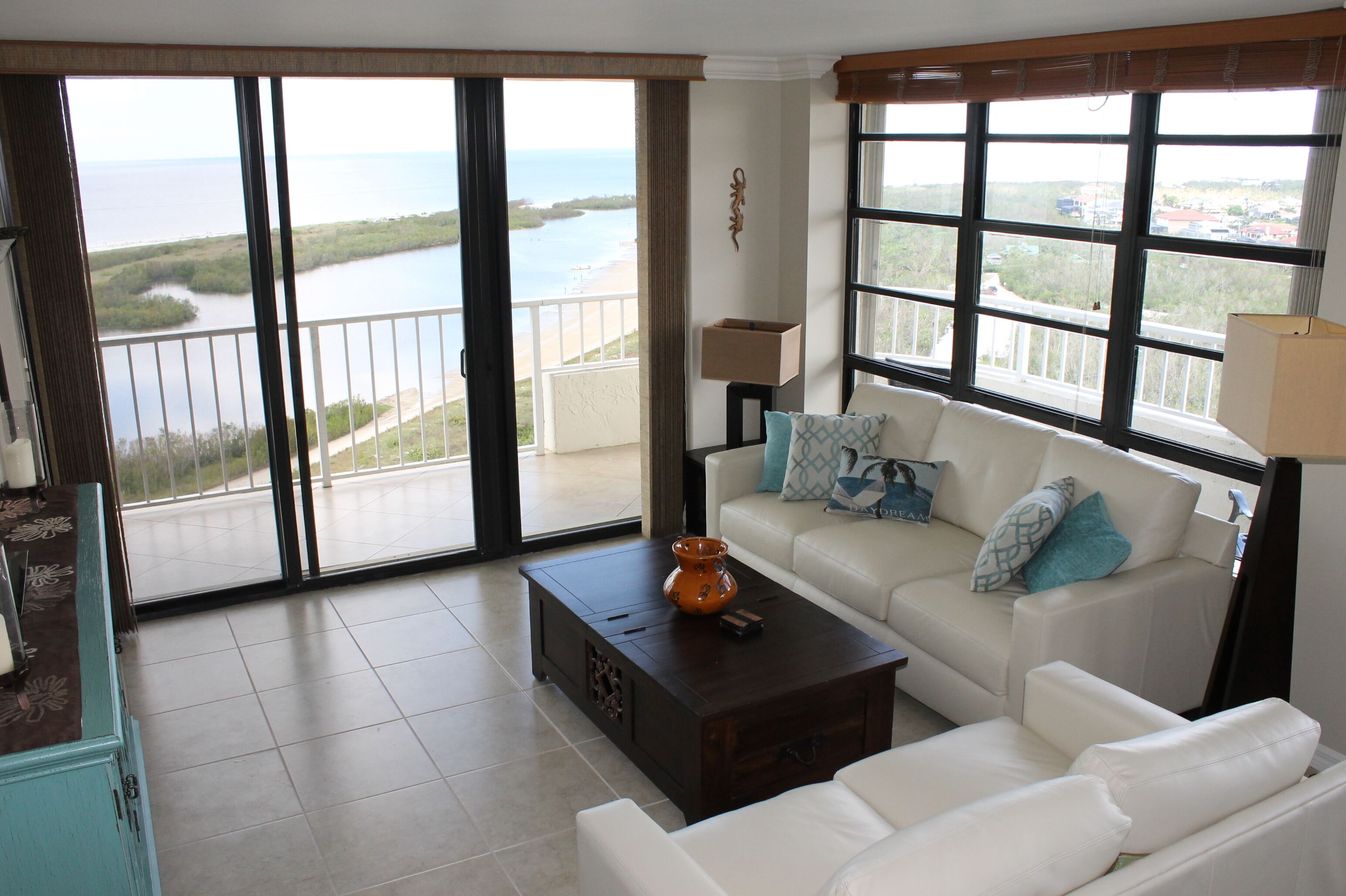  Beach front with pickle ball, sunset views, and a wraparound 18th floor patio!