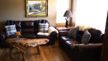 Smart TV, DVD player, books, stereo