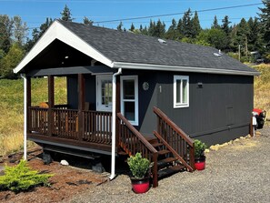 Exterior detail - Creekside Cabin with Scenic Views at Maple Way Cabins (Skamania County)