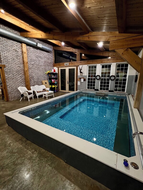 A heated pool