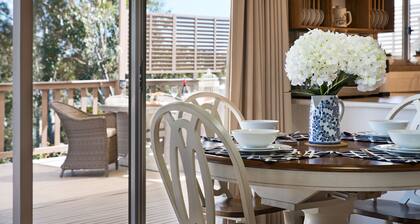 A cozy, inviting country retreat with a little modern flair.