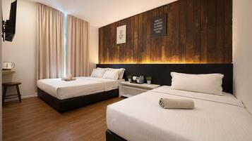 Family Room, 2 Bedrooms, Non Smoking, City View | Free WiFi, bed sheets