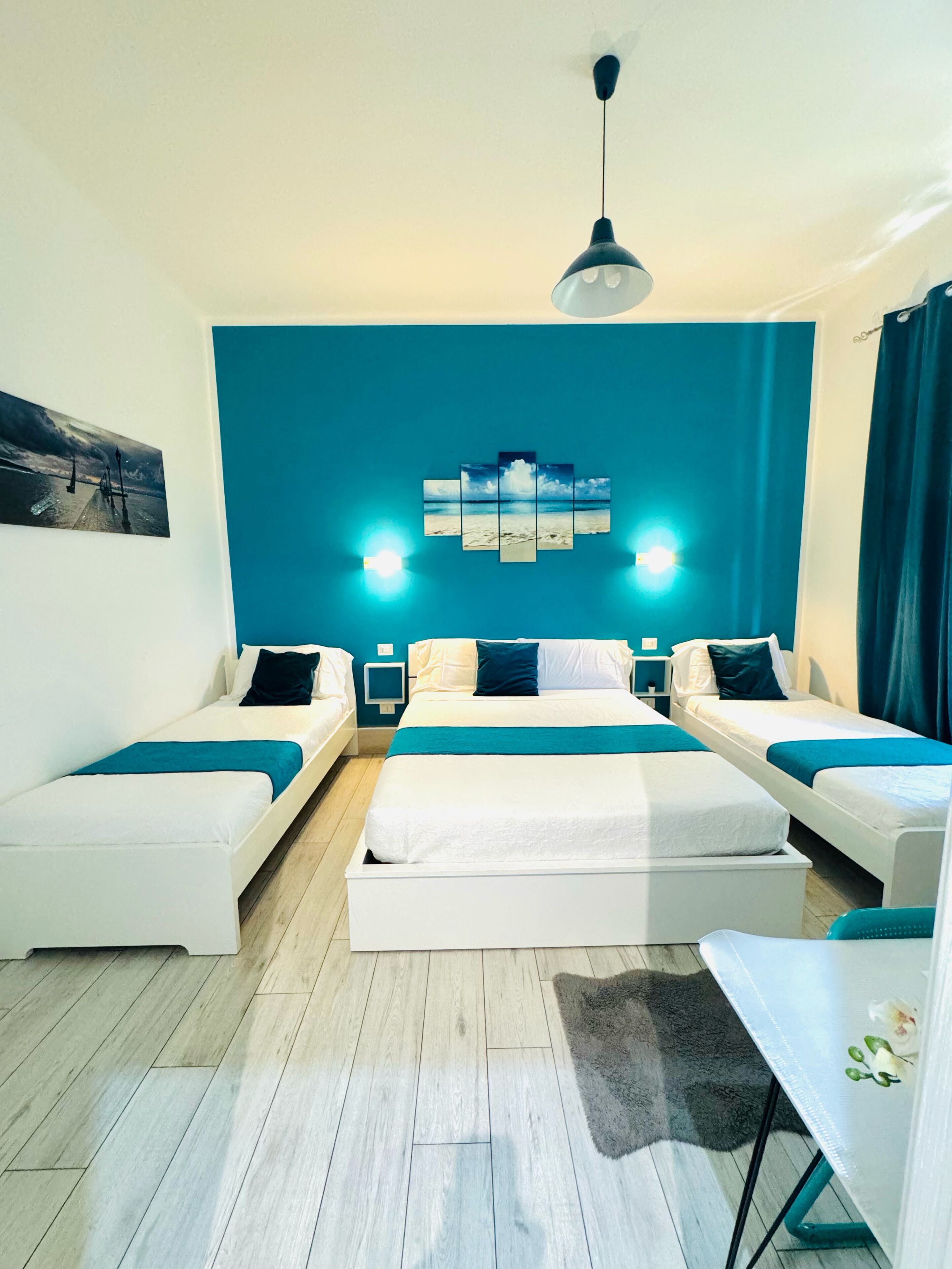 Triple Room, City View | Minibar, desk, blackout curtains, soundproofing