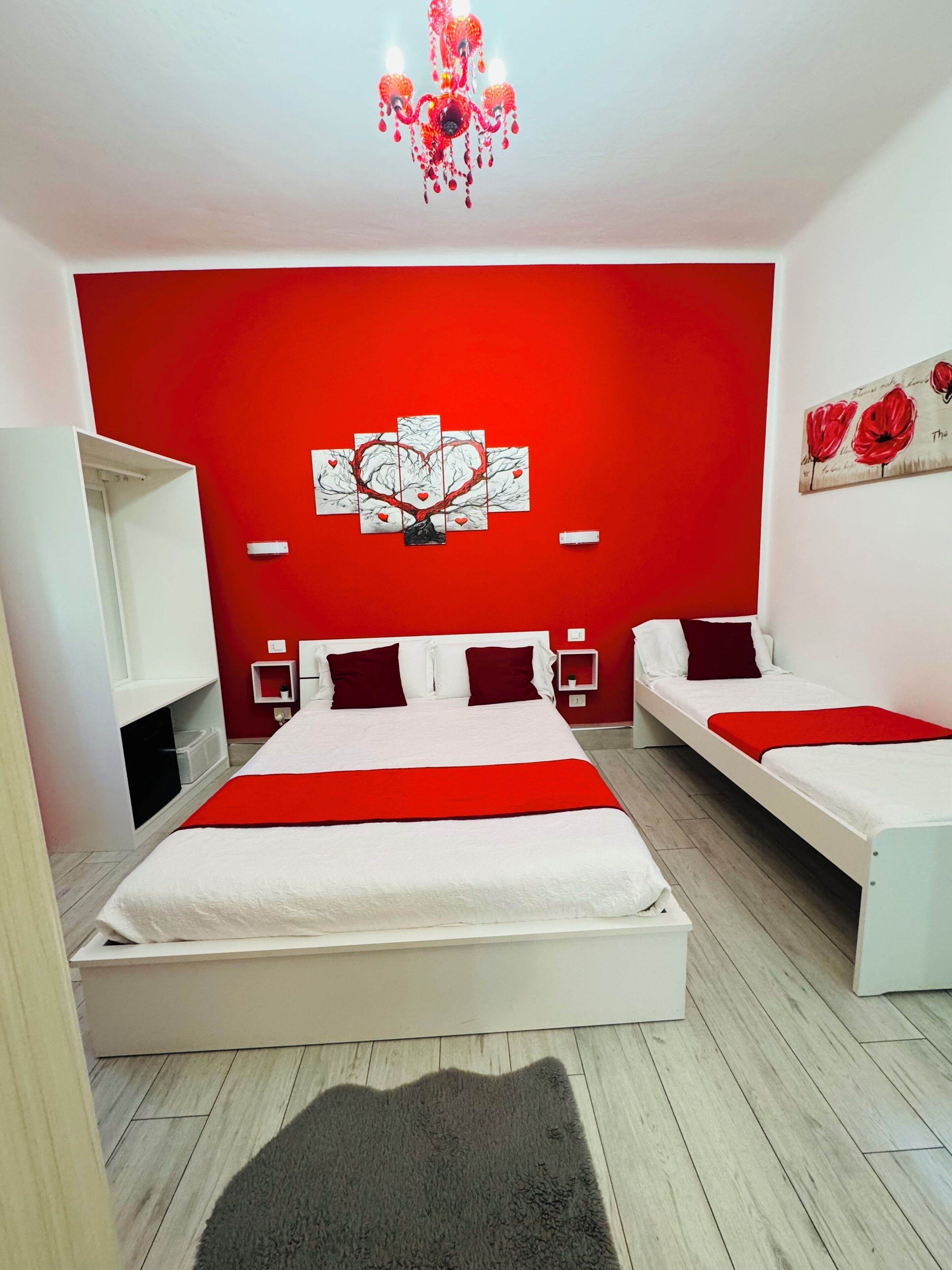 Triple Room, Garden View | Minibar, desk, blackout drapes, soundproofing