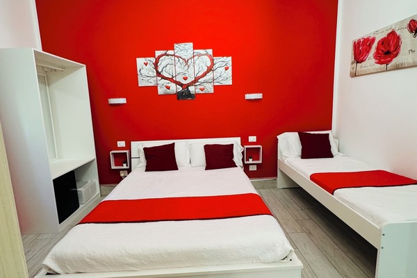 Triple Room, Garden View | Minibar, desk, blackout drapes, soundproofing