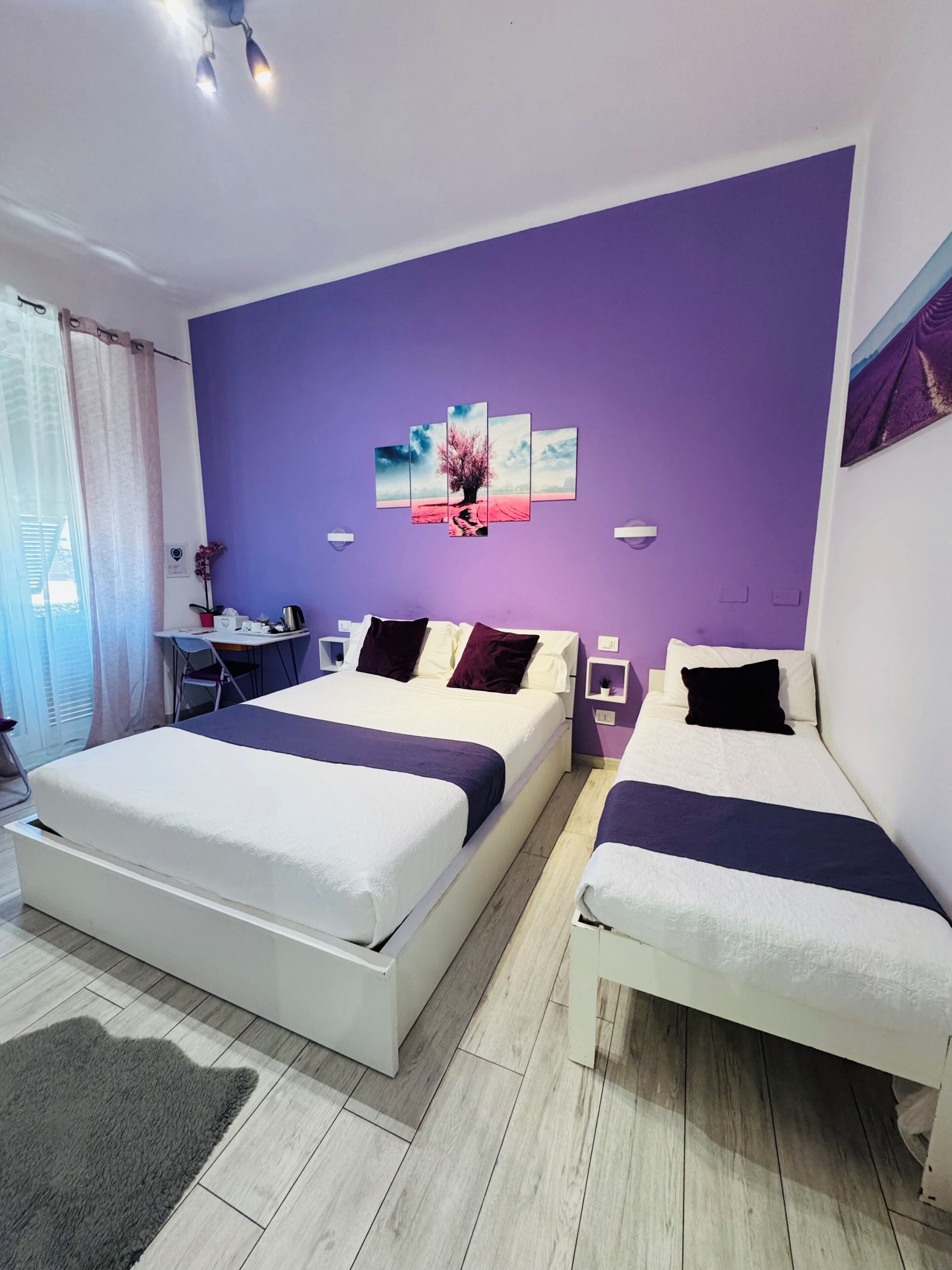 Triple Room, Balcony | Minibar, desk, blackout drapes, soundproofing