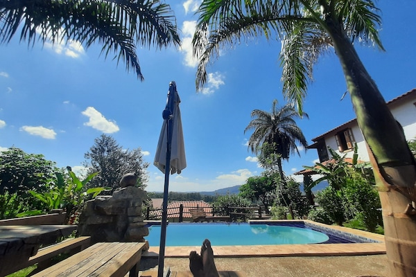 2 outdoor pools, sun loungers