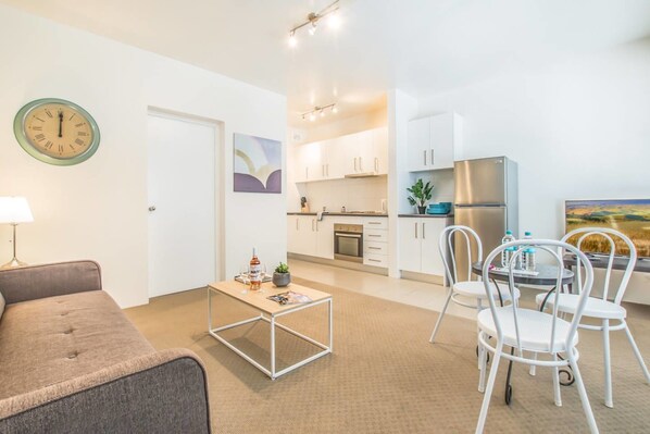 Apartment, 1 Bedroom | Living area | Flat-screen TV - Modern Inner West 1 Bed with Parking in Ashfield (Ashfield)