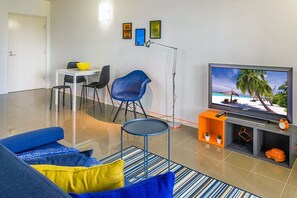 公寓, 1 間臥室 | 起居區 | 平面電視