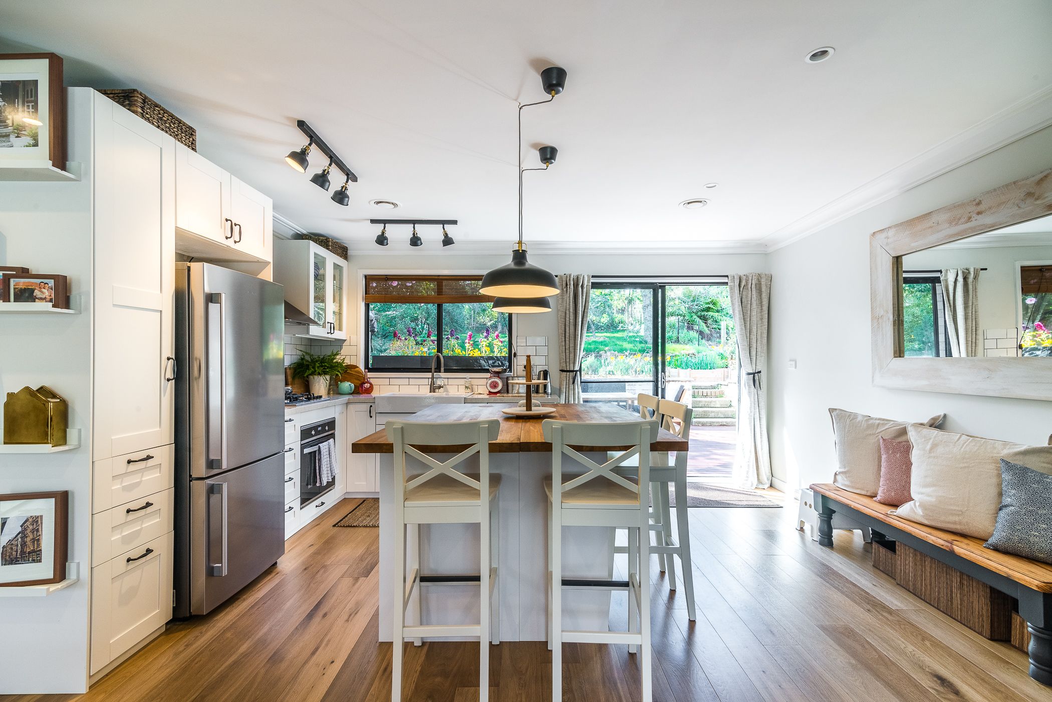 Apartment, 2 Bedrooms | Private kitchen | Full-size fridge, microwave, oven, stovetop