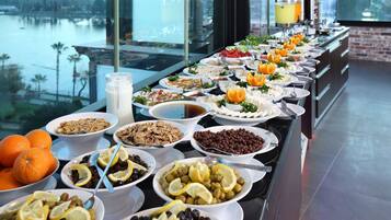 Free daily buffet breakfast