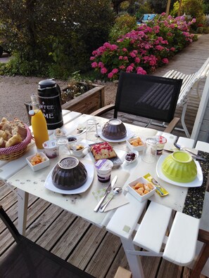 Petit déjeuner continental compris tous les jours