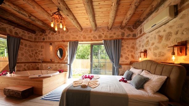 1 bedroom, desk, iron/ironing board, free WiFi - Villa Patara 4 (Kas)