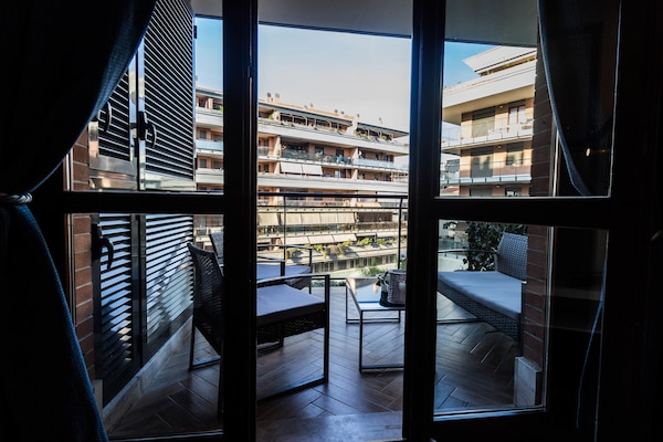 2 Schlafzimmer, hochwertige Bettwaren, Daunenbettdecken, Minibar