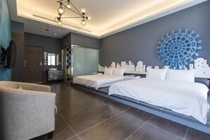 Design Quadruple Room, 2 Double Beds, Non Smoking | Free WiFi - Bookline B&B (Hualien City)